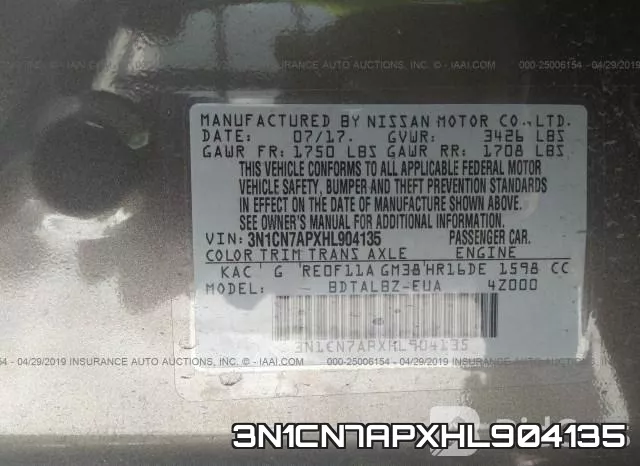 3N1CN7APXHL904135 фото 10