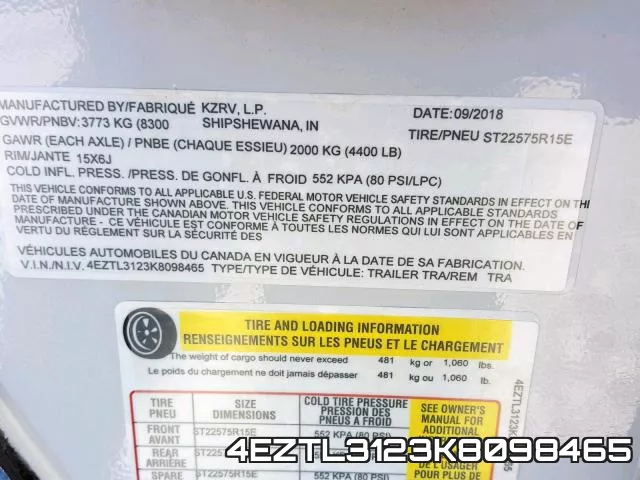4EZTL3123K8098465 фото 2