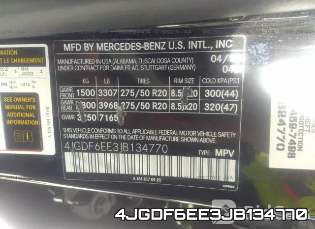 4JGDF6EE3JB134770 фото 10