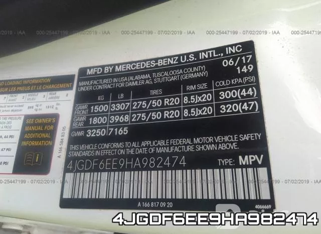 4JGDF6EE9HA982474 фото 9
