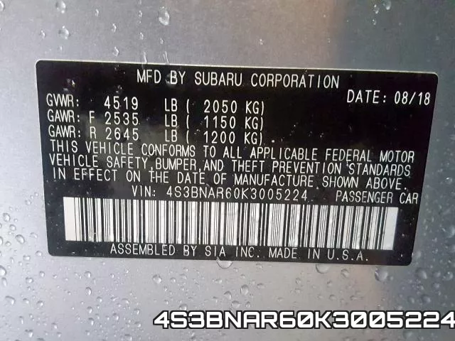 4S3BNAR60K3005224 фото 2