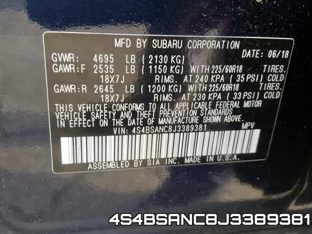 4S4BSANC8J3389381 фото 2