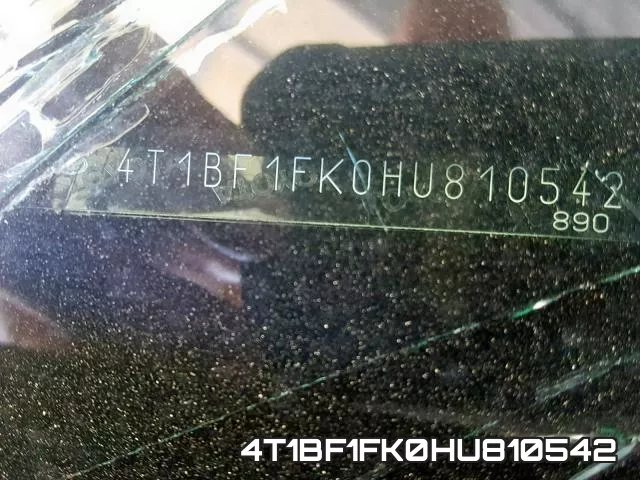 4T1BF1FK0HU810542 фото 2
