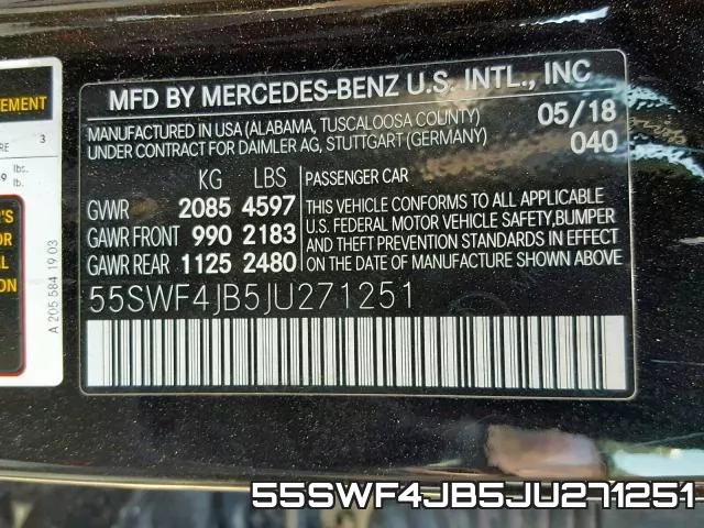 55SWF4JB5JU271251 фото 2