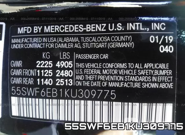 55SWF6EB1KU309775 фото 10