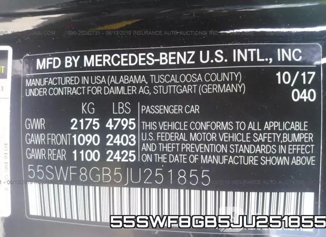 55SWF8GB5JU251855 фото 10