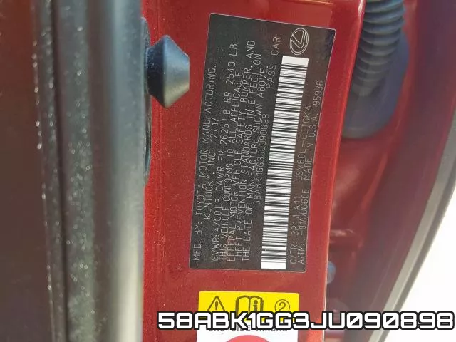 58ABK1GG3JU090898 фото 2