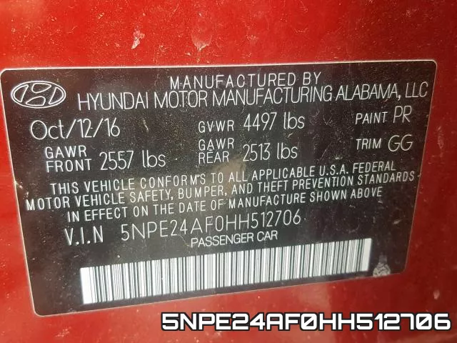 5NPE24AF0HH512706 фото 2