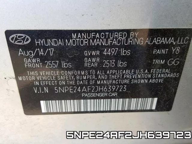 5NPE24AF2JH639723 фото 2