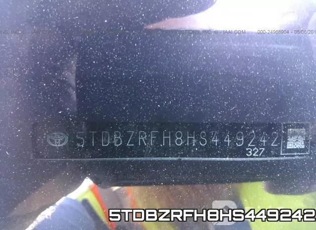 5TDBZRFH8HS449242 фото 10