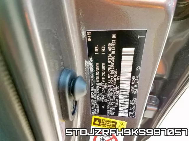 5TDJZRFH3KS987057 фото 2