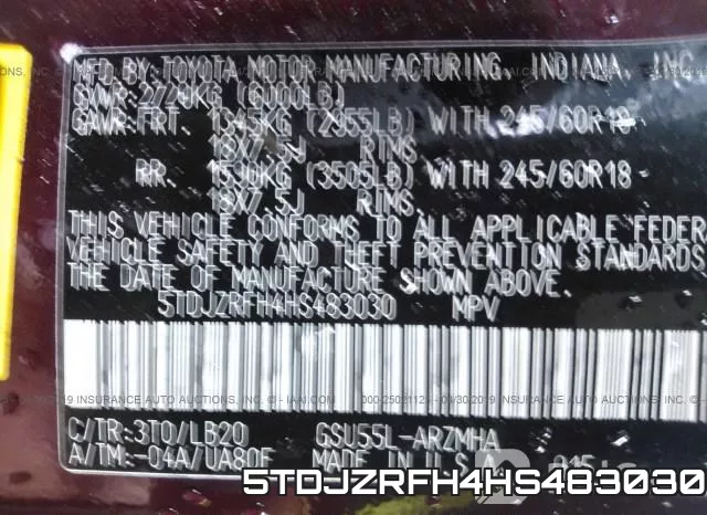 5TDJZRFH4HS483030 фото 10