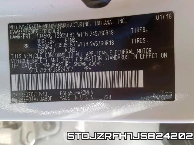 5TDJZRFH7JS824202 фото 2