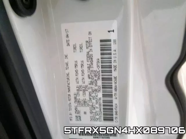 5TFRX5GN4HX089706 фото 2