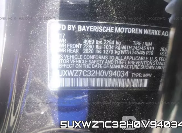 5UXWZ7C32H0V94034 фото 10
