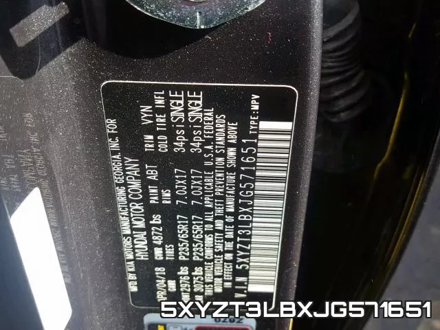5XYZT3LBXJG571651 фото 2
