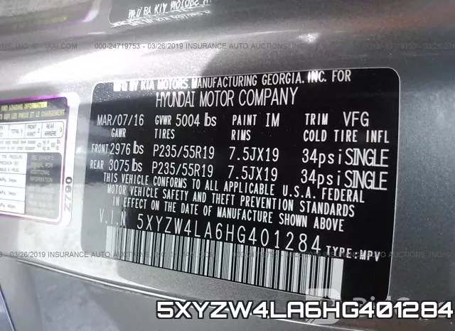 5XYZW4LA6HG401284 фото 10