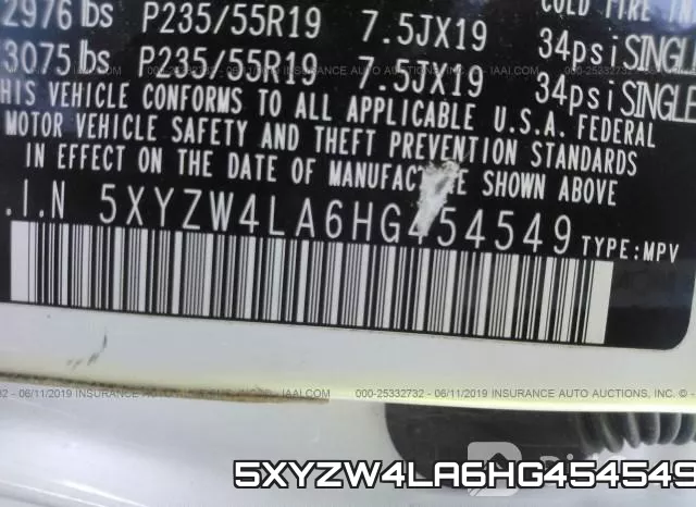 5XYZW4LA6HG454549 фото 10