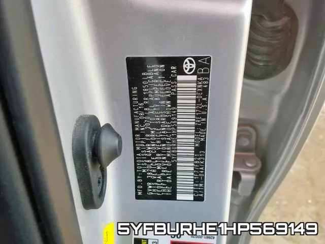 5YFBURHE1HP569149 фото 2