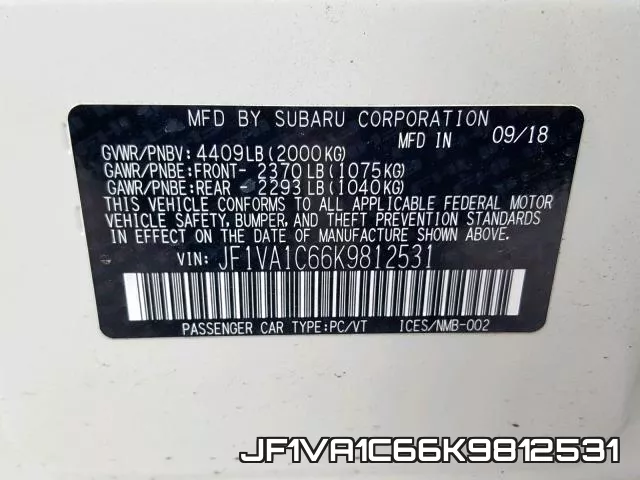 JF1VA1C66K9812531 фото 2