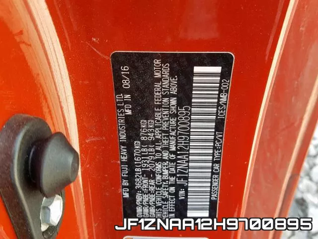 JF1ZNAA12H9700895 фото 2