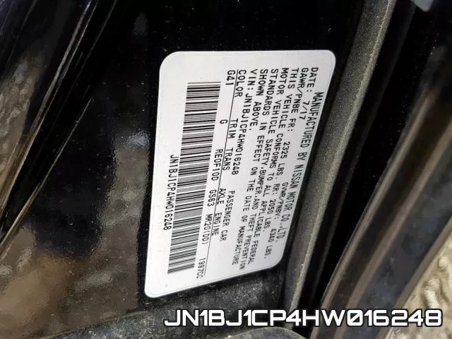 JN1BJ1CP4HW016248 фото 2
