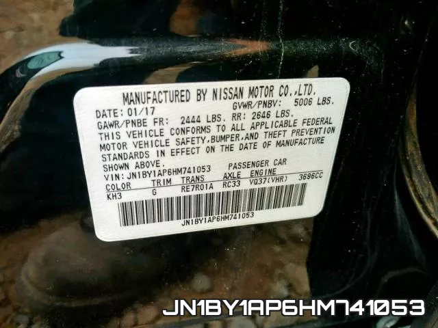 JN1BY1AP6HM741053 фото 2