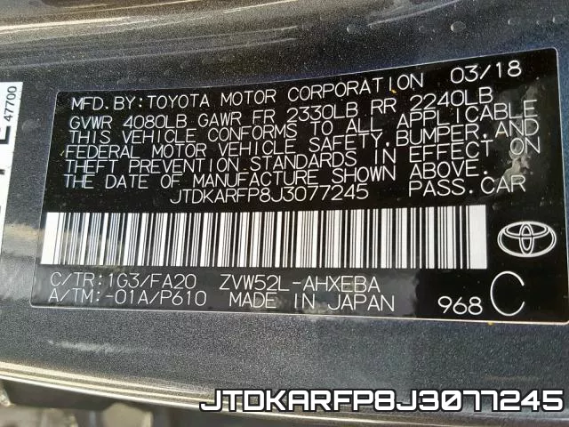 JTDKARFP8J3077245 фото 2