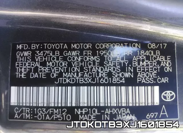 JTDKDTB3XJ1601854 фото 10