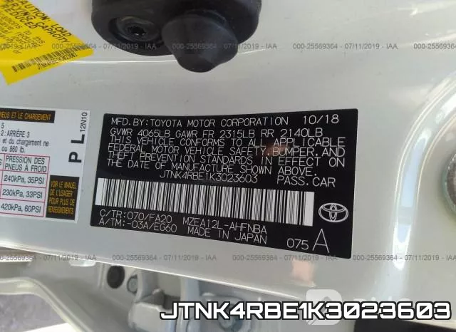 JTNK4RBE1K3023603 фото 10
