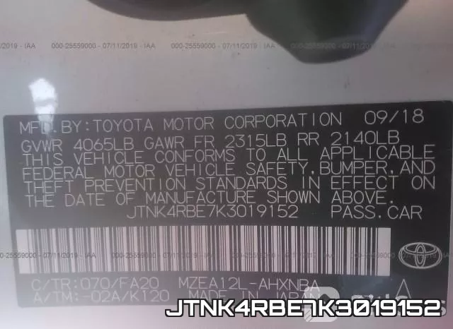 JTNK4RBE7K3019152 фото 10
