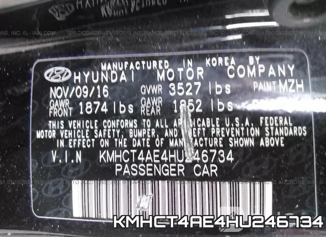 KMHCT4AE4HU246734 фото 10