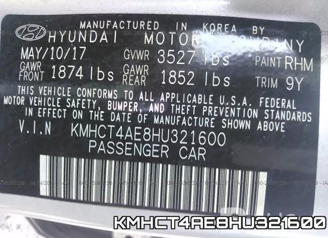 KMHCT4AE8HU321600 фото 10