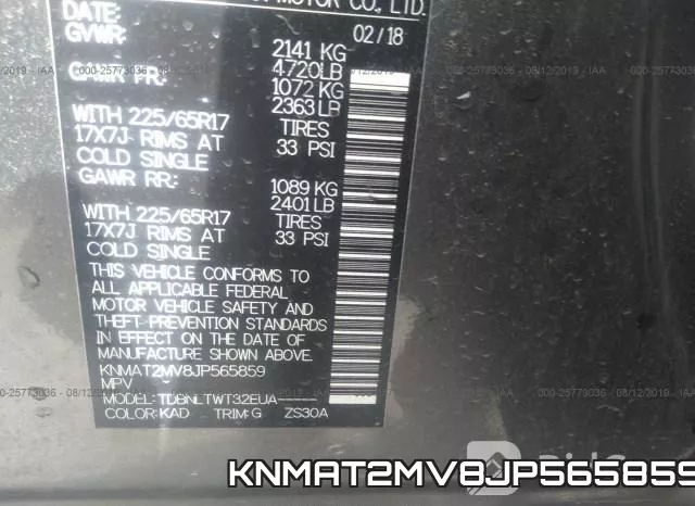 KNMAT2MV8JP565859 фото 10