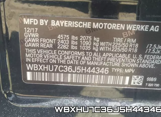 WBXHU7C36J5H44346 фото 10
