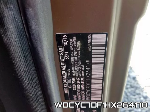 WDCYC7DF1HX264178 фото 2
