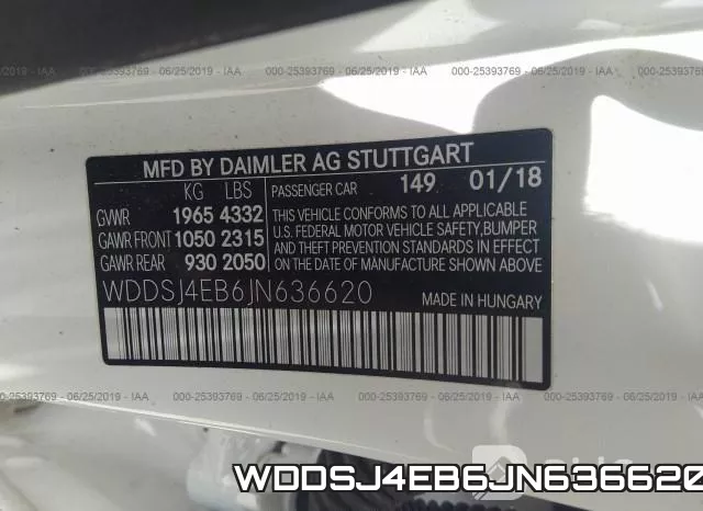 WDDSJ4EB6JN636620 фото 10