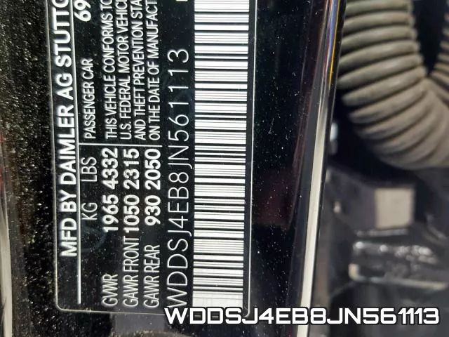 WDDSJ4EB8JN561113 фото 2