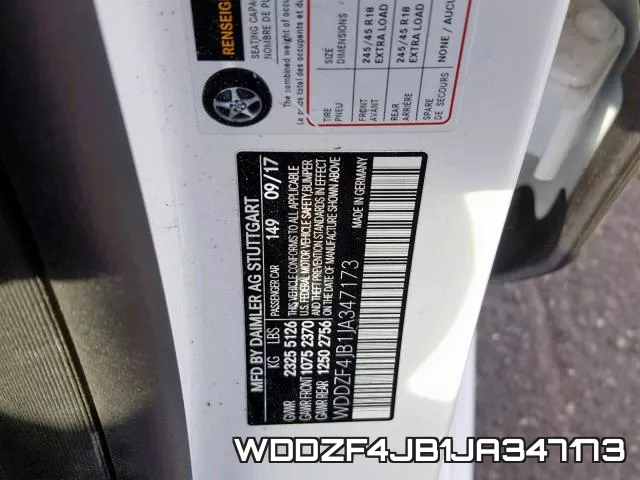 WDDZF4JB1JA347173 фото 2
