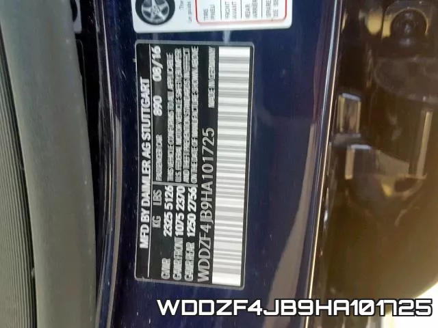 WDDZF4JB9HA101725 фото 2
