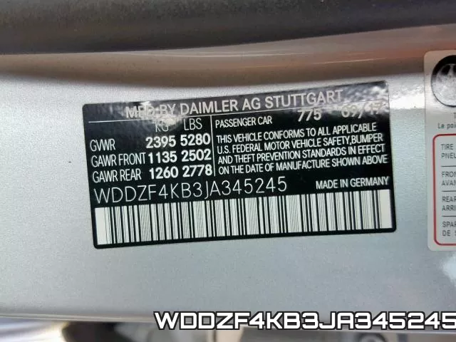 WDDZF4KB3JA345245 фото 2
