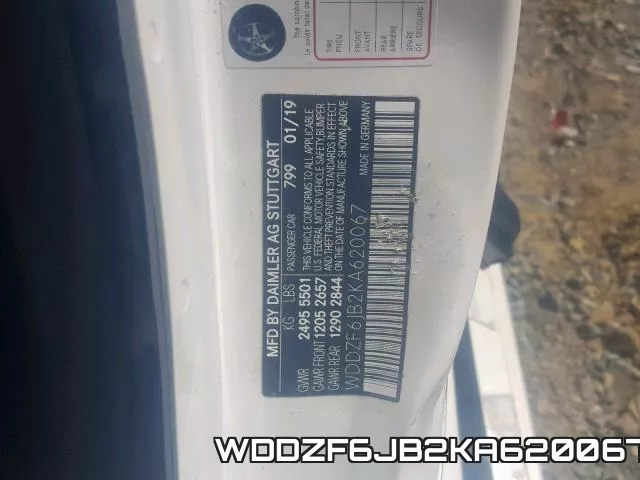 WDDZF6JB2KA620067 фото 2