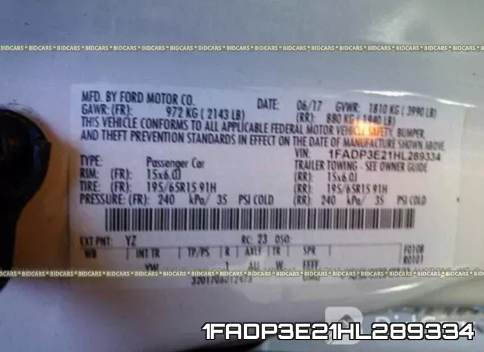 1FADP3E21HL289334 фото 10