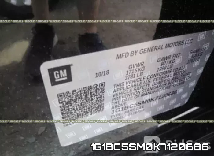 1G1BC5SM0K7120686 фото 10