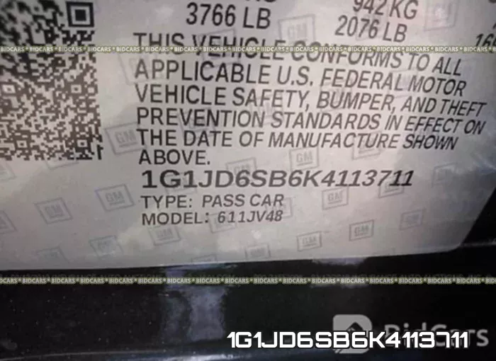 1G1JD6SB6K4113711 фото 10