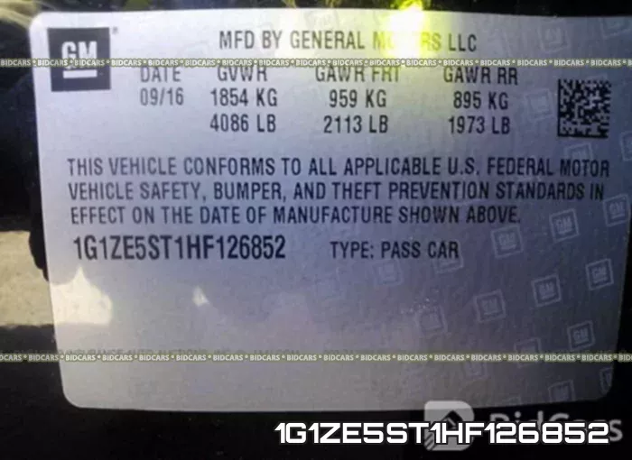 1G1ZE5ST1HF126852 фото 10