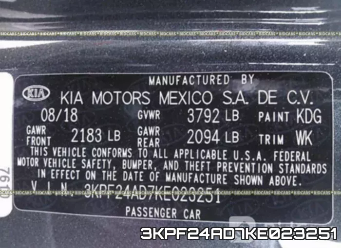 3KPF24AD7KE023251 фото 10