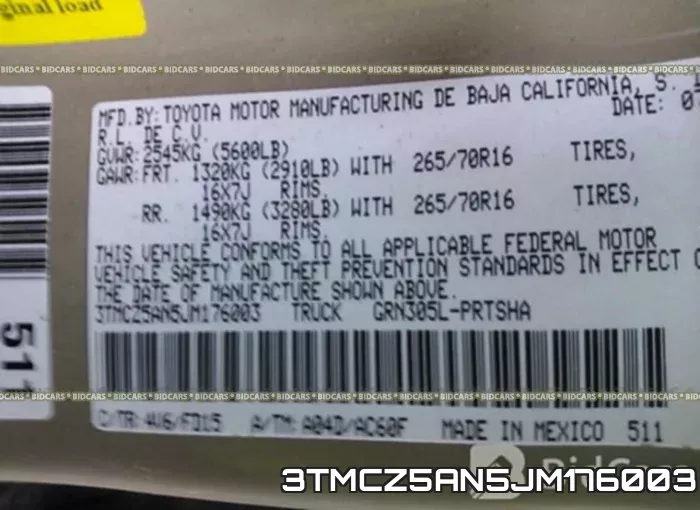 3TMCZ5AN5JM176003 фото 10