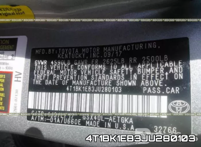 4T1BK1EB3JU280103 фото 10