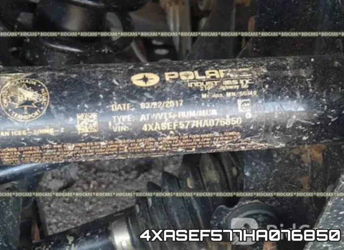 4XASEF577HA076850 фото 2